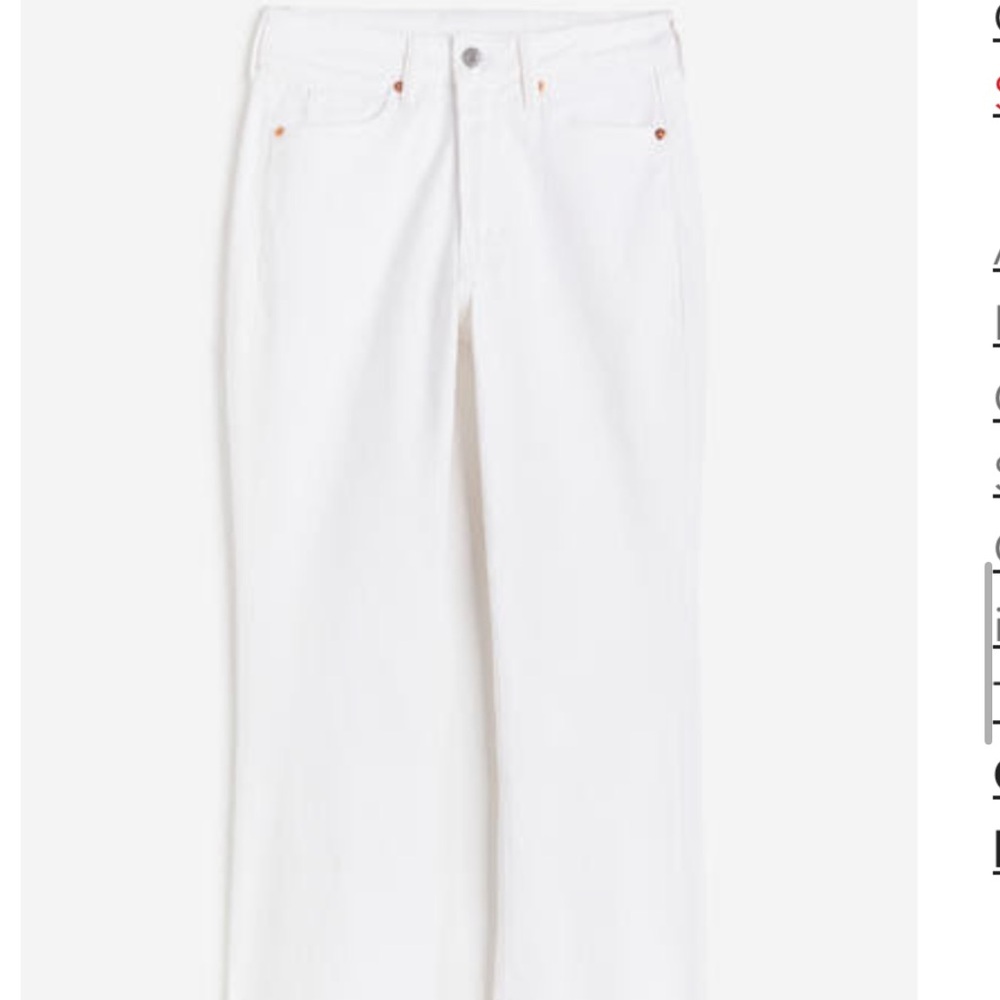 Classic Women's White Straight-Leg Jeans